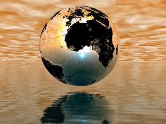 earth over water